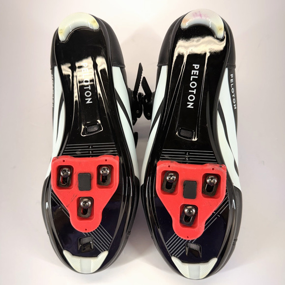 Peloton Altos Indoor Cycling Shoes Size 43 Black Red Unisex Bike Buckle Active - Picture 8 of 11